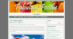 Desktop Screenshot of blog.fabulousfoodie.com