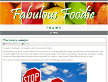 Tablet Screenshot of blog.fabulousfoodie.com
